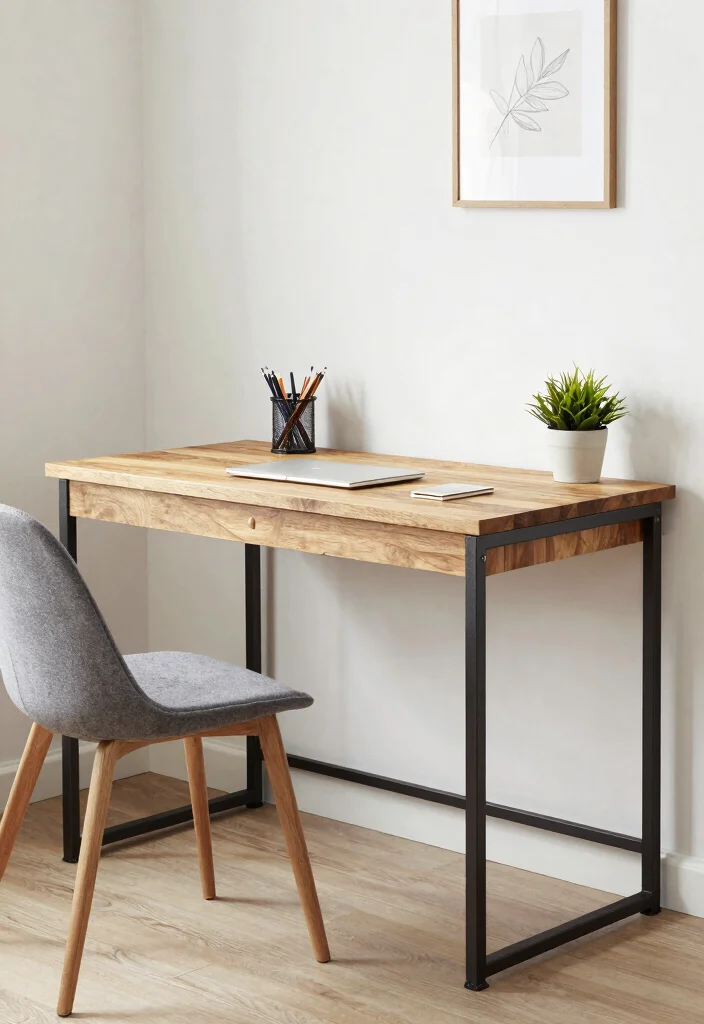 14 IKEA Desk Ideas for Minimal Aesthetic Workspaces 7. Compact and Chic with the FJLLBO Desk 0