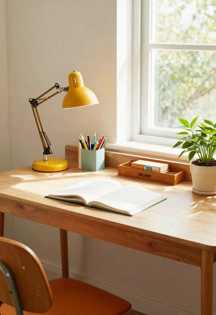 14 IKEA Desk Ideas for Minimal Aesthetic Workspaces 8. Bright Ideas with the RANARP Desk 0