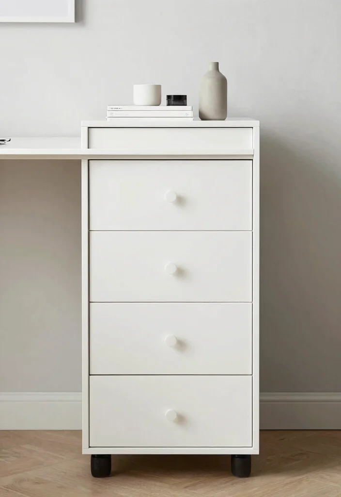 14 IKEA Desk Ideas for Minimal Aesthetic Workspaces 9. The Minimalist ALEX Drawer Unit 0