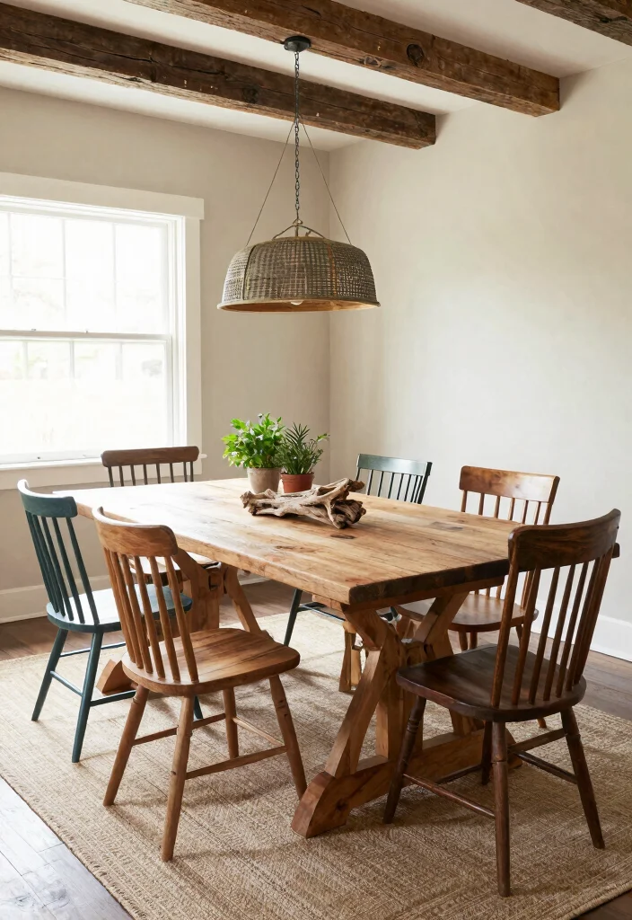14 Large Dining Room Ideas for Relaxed Entertaining 1. Reclaimed Wood Elegance 0