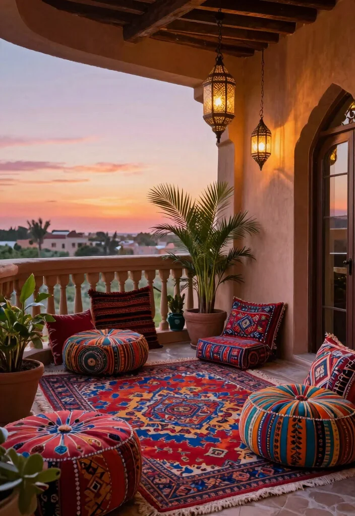 14 Open Balcony Ideas for Breezy Everyday Living 10. Moroccan Influence 0