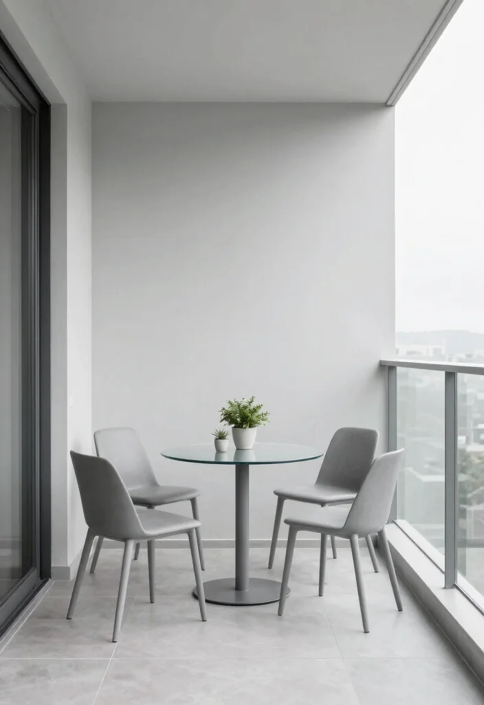 14 Open Balcony Ideas for Breezy Everyday Living 11. Modern Minimalism 0