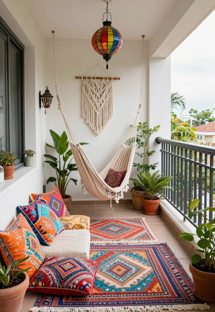 14 Open Balcony Ideas for Breezy Everyday Living 12. Bohemian Bliss 0