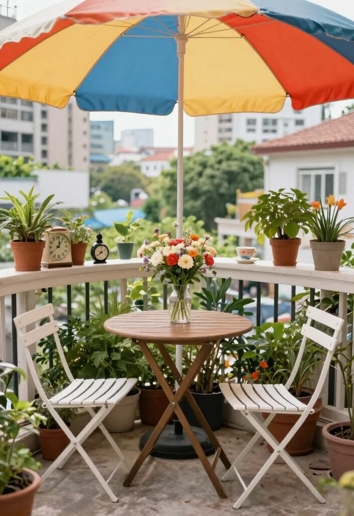 14 Open Balcony Ideas for Breezy Everyday Living 3. Tiny Caf Vibe 0