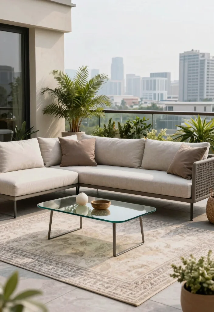 14 Open Balcony Ideas for Breezy Everyday Living 9. Chic Outdoor Lounge 0