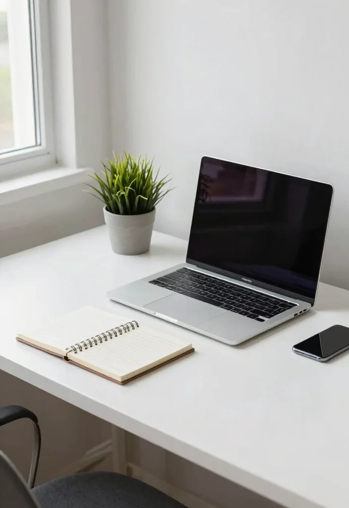 14 Small Desk Setup Ideas for Focused Work and Study Vibes 12. Clean Desk Policy 0