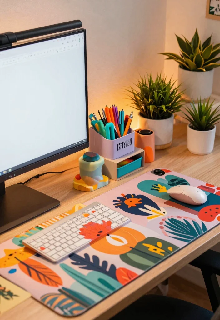 14 Small Desk Setup Ideas for Focused Work and Study Vibes 13. Personalized Desk Accessories 0