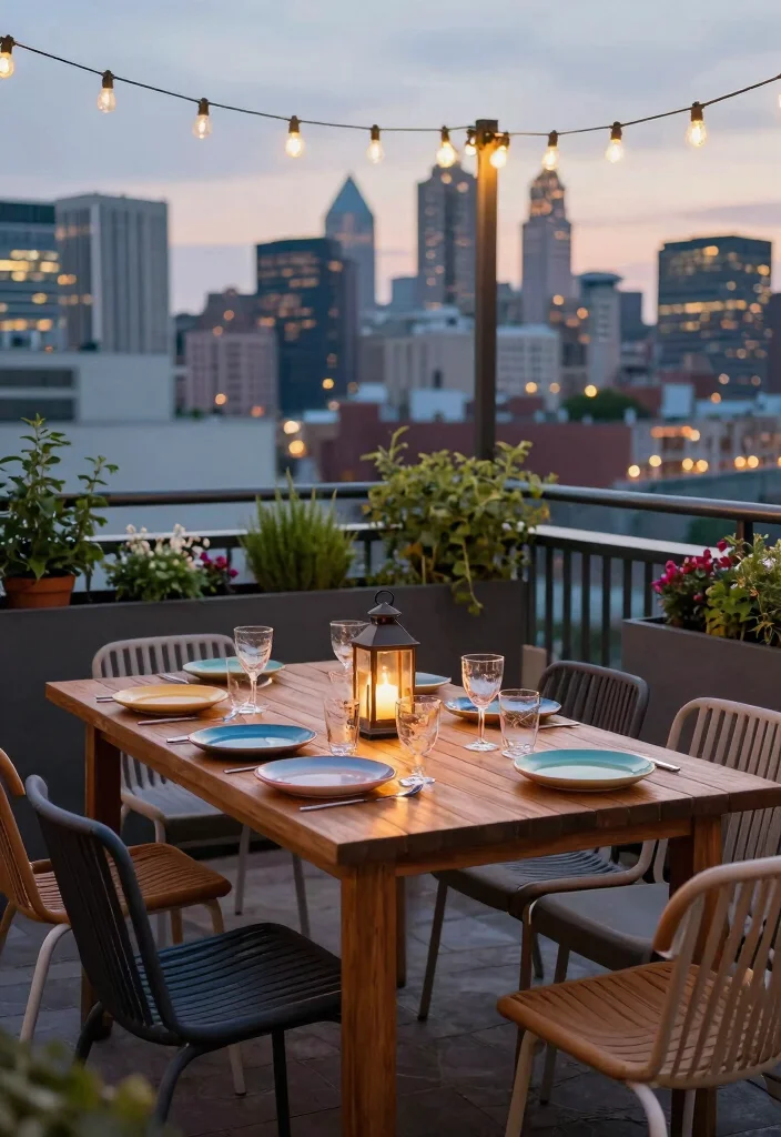 15 Big Balcony Ideas for Lounging Dining and Plant Styling 2. Outdoor Dining Delight 0