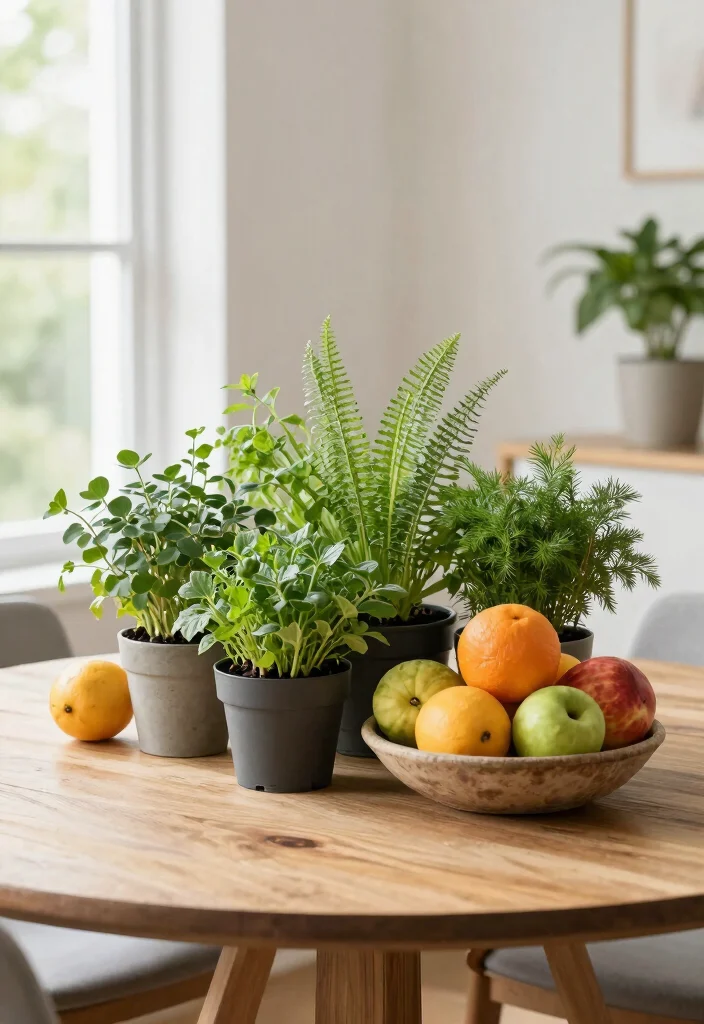 15 Dining Room Design Ideas for Comfortable Everyday Living 13. Elegant Eco Friendly Centerpieces 0