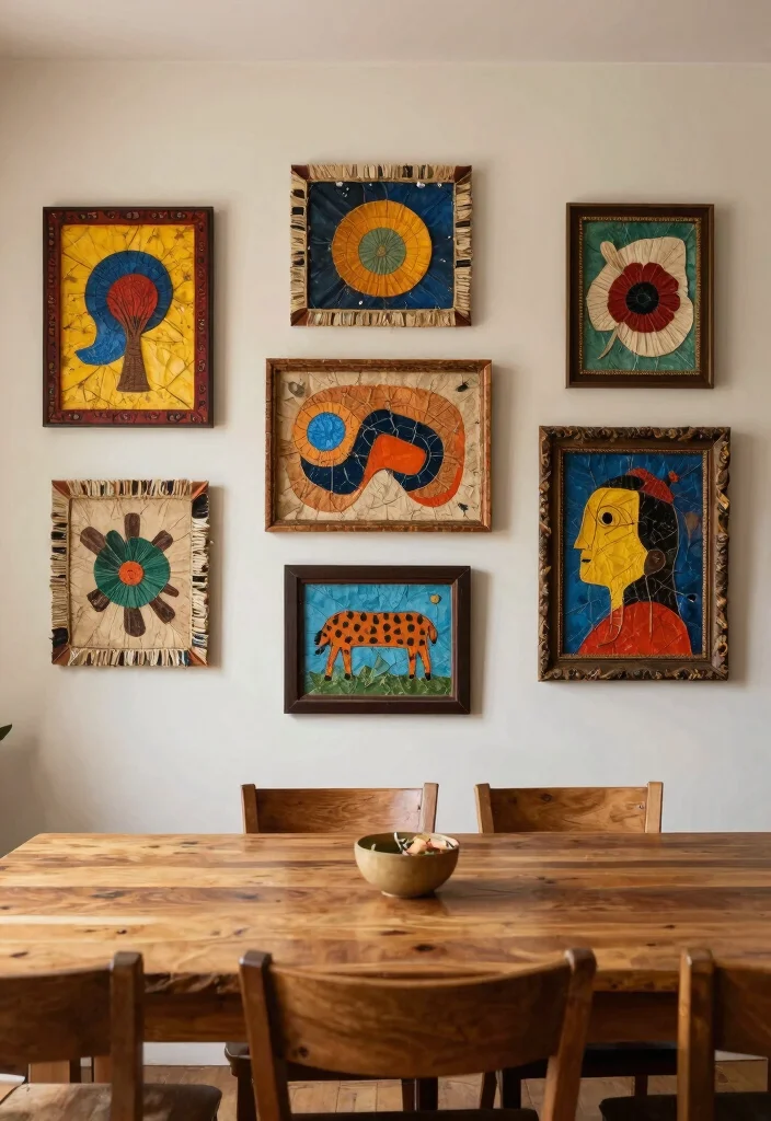 15 Dining Room Design Ideas for Comfortable Everyday Living 15. Personal Touches with Art 0