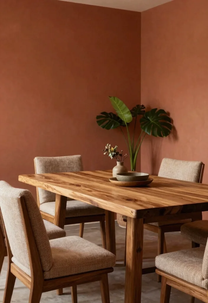 15 Dining Room Design Ideas for Comfortable Everyday Living 9. Earthy Color Palettes 0