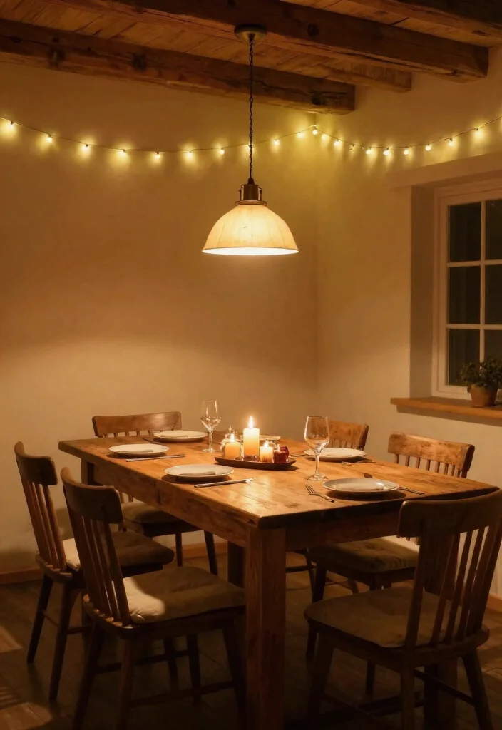 15 Dining Room Ideas for Warm Meals and Slow Gatherings 2. Warm Lighting Ideas 0