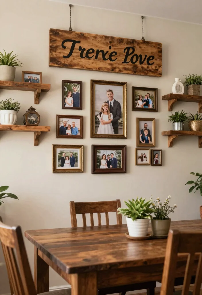 15 Dining Room Ideas for Warm Meals and Slow Gatherings 5. Rustic Wall Decor 0