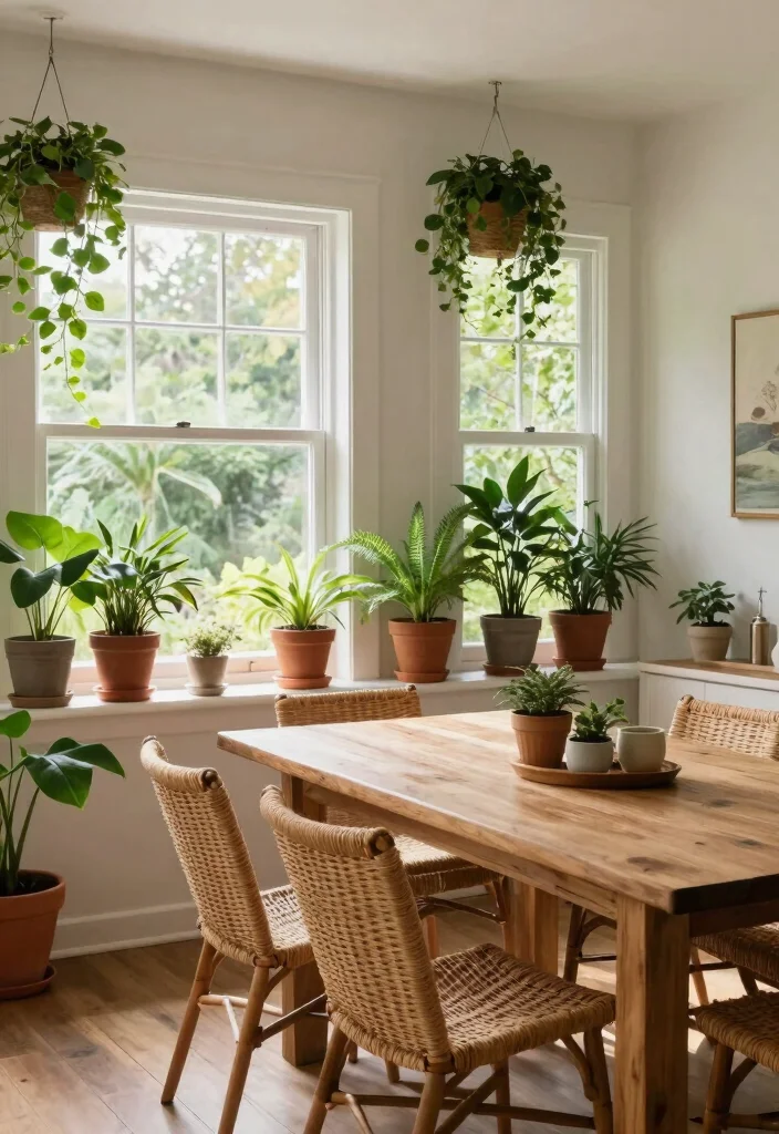 15 Dining Room Ideas for Warm Meals and Slow Gatherings 7. Incorporating Nature 0