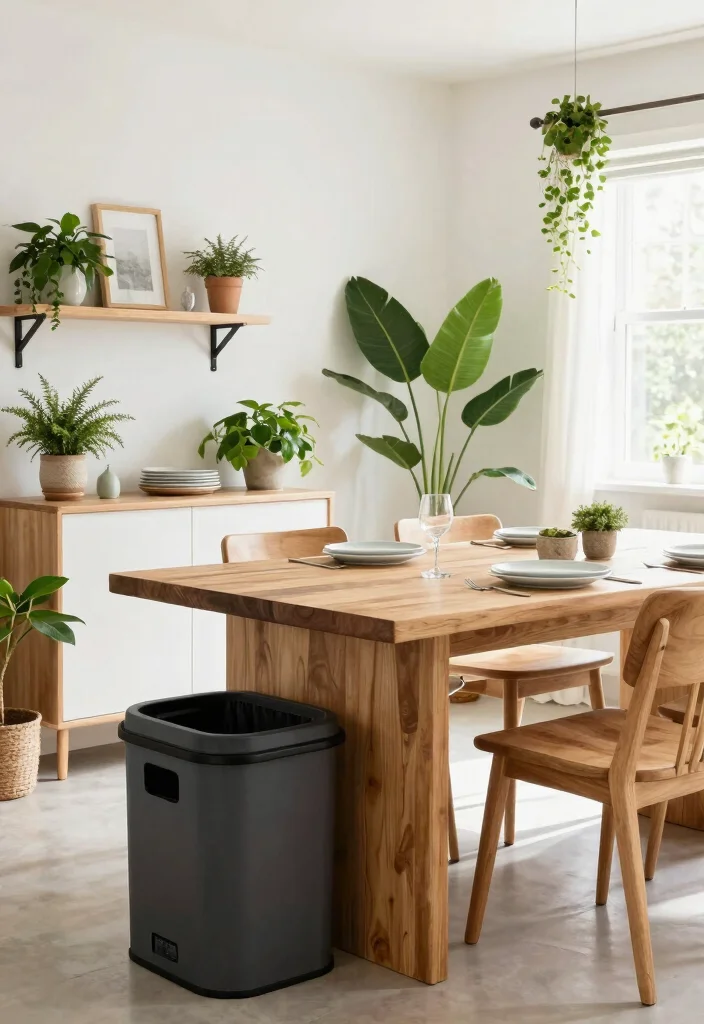 15 Modern Farmhouse Dining Room Ideas with Warm Character 15. Eco Friendly Practices 0