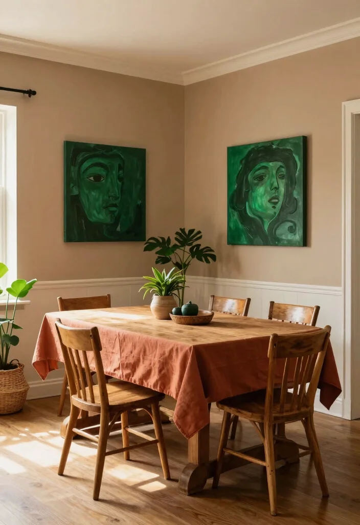 15 Modern Farmhouse Dining Room Ideas with Warm Character 5. Warm Color Palettes 0