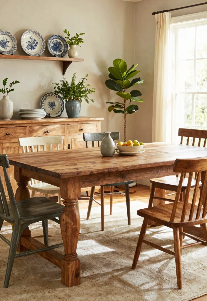 15 Modern Farmhouse Dining Room Ideas with Warm Character 6. Farmhouse Style Furniture 0