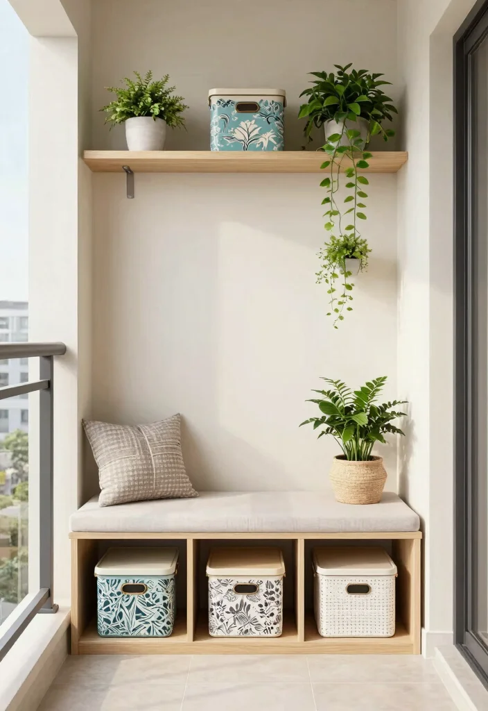15 Outdoor Balcony Ideas for Fresh Air Living and Quiet Moments 13. Smart Storage Solutions 0