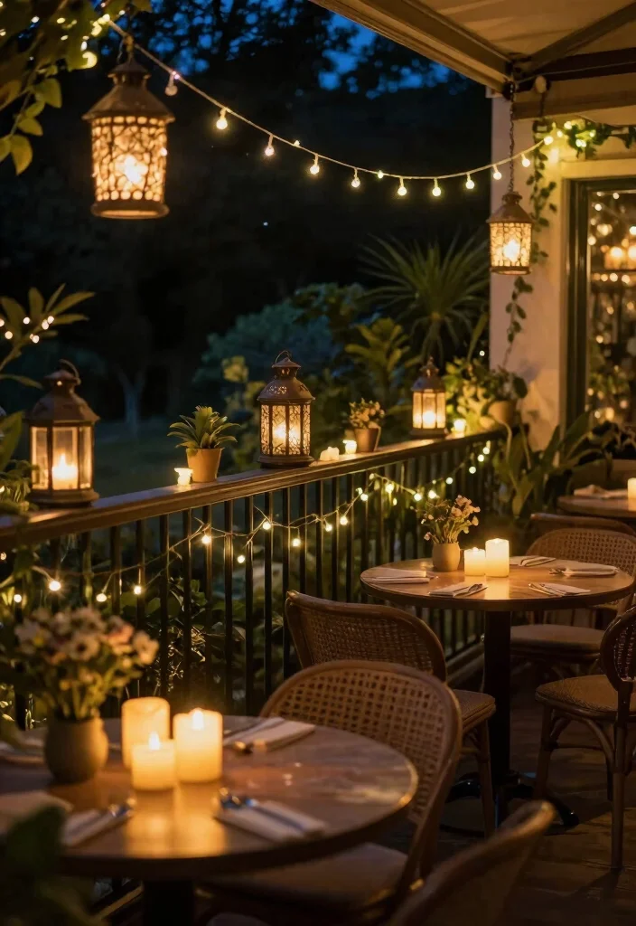 15 Outdoor Balcony Ideas for Fresh Air Living and Quiet Moments 14. Outdoor Lighting Magic 0