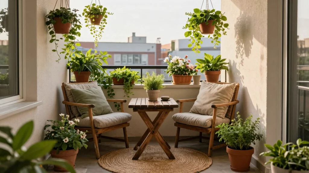 16 Balcony Decoration Ideas with Cozy Textures and Greenery