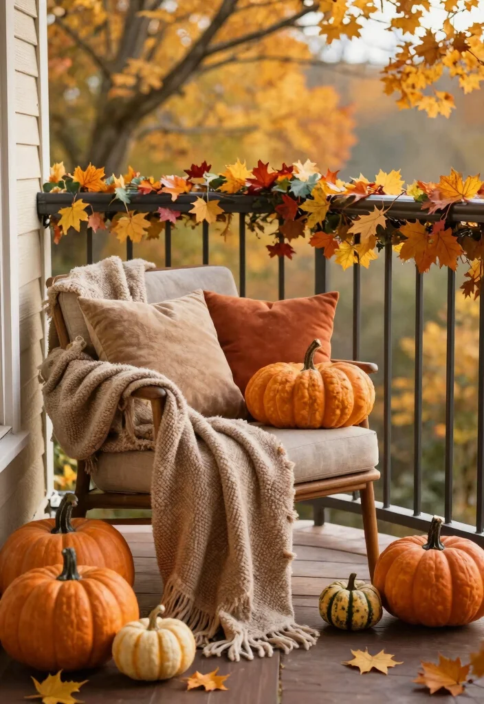 16 Cozy Apartment Balcony Ideas Youll Want to Use Every Day 10. Seasonal Decor for a Fresh Look 0