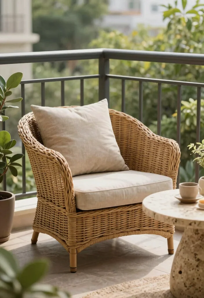 16 Modern Balcony Ideas with Clean Lines and Relaxed Atmosphere 11. Layered Textures 0